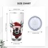 Funny Christmas Deer Travel Mug with Leak-Resistant Lid view 4
