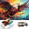 2000-Piece Adult Puzzle, Color Fantasy Falcon, Gray Cardboard, 39.37 x 27.56 in view 1