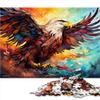2000-Piece Adult Puzzle, Color Fantasy Falcon, Gray Cardboard, 39.37 x 27.56 in view 3