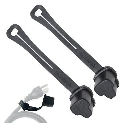 Walopola Extension Cord Plug Cover, 3-Prong Plug Protector, 2 Safety Caps