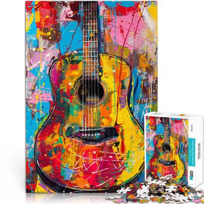 1000-Piece Guitar-Playing Puzzle for Adults, 50 x 75 cm, Gift for Teens 14+ and the Whole Family