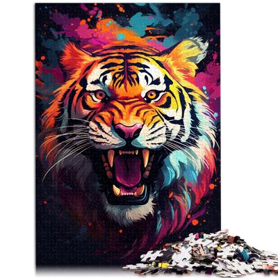 1000-Piece Tiger Puzzle for Adults, 29.5 x 19.7 in