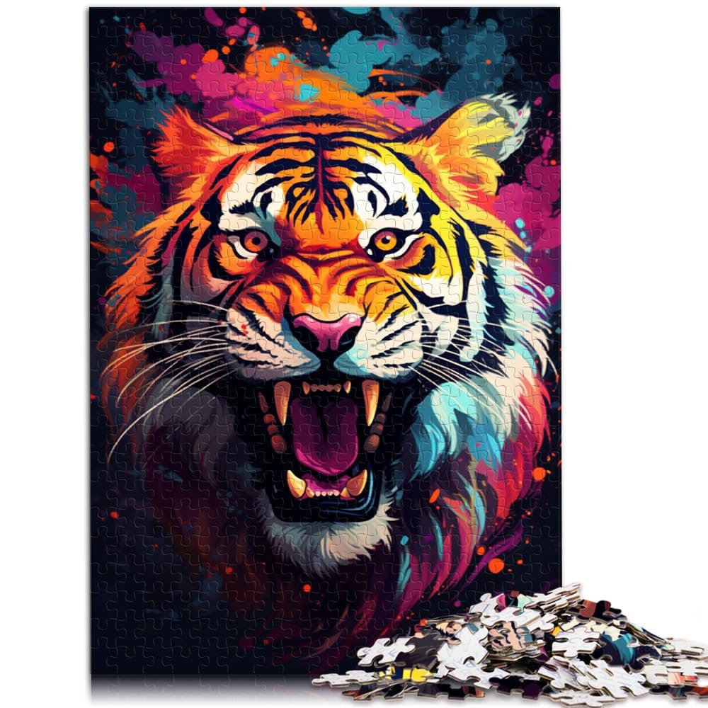 1000-Piece Tiger Puzzle for Adults, 29.5 x 19.7 in