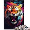 1000-Piece Tiger Puzzle for Adults, 29.5 x 19.7 in view 1