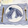 QOKLIYUI 6-Piece Set Pleated Bali Gauze Placemats and Napkins for Wedding Party Decor view 2