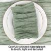 QOKLIYUI 6-Piece Set Pleated Bali Gauze Placemats and Napkins for Wedding Party Decor view 4