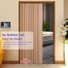 Customizable Romantic Flower Pattern PVC Accordion Door, Double Folding Door, 67 x 80 in / 72 x 80 in / 76 x 80 in / 43 x 80 in view 4