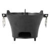 Portable Cast Iron Charcoal Grill for Outdoor Cooking, Camping, Backyard, Garden, and Backpacking, 28 cm/11 in view 1