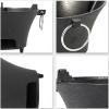 Portable Cast Iron Charcoal Grill for Outdoor Cooking, Camping, Backyard, Garden, and Backpacking, 28 cm/11 in view 3
