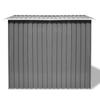 Large Steel Garden Shed with Bike Rack, Gray, 257 x 205 x 178 cm view 4