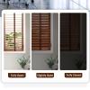HUHJYUGE Wooden Blinds, Light-Filtering and Blackout Horizontal Blinds, 50 mm Adjustable Slats, 130 x 200 cm view 3