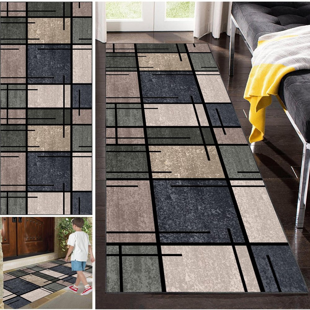Non-Slip Vintage Runner Rug, Washable, 70 x 180 cm