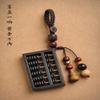 ENSDIEPLS Keychain, Black Sandalwood Abacus Car Keychain, Exquisite High-End Keychain view 4
