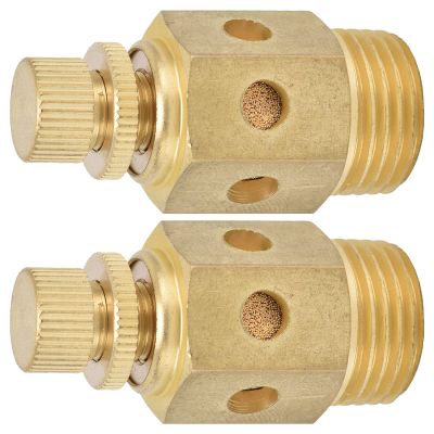 Pneumatic Brass Air Exhaust Muffler, Adjustable Gas Silencer, 1/2 in PSC-04