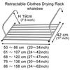 Stainless Steel Clothesline for Indoor and Outdoor Use, Retractable and Foldable Hanging Dryer view 4