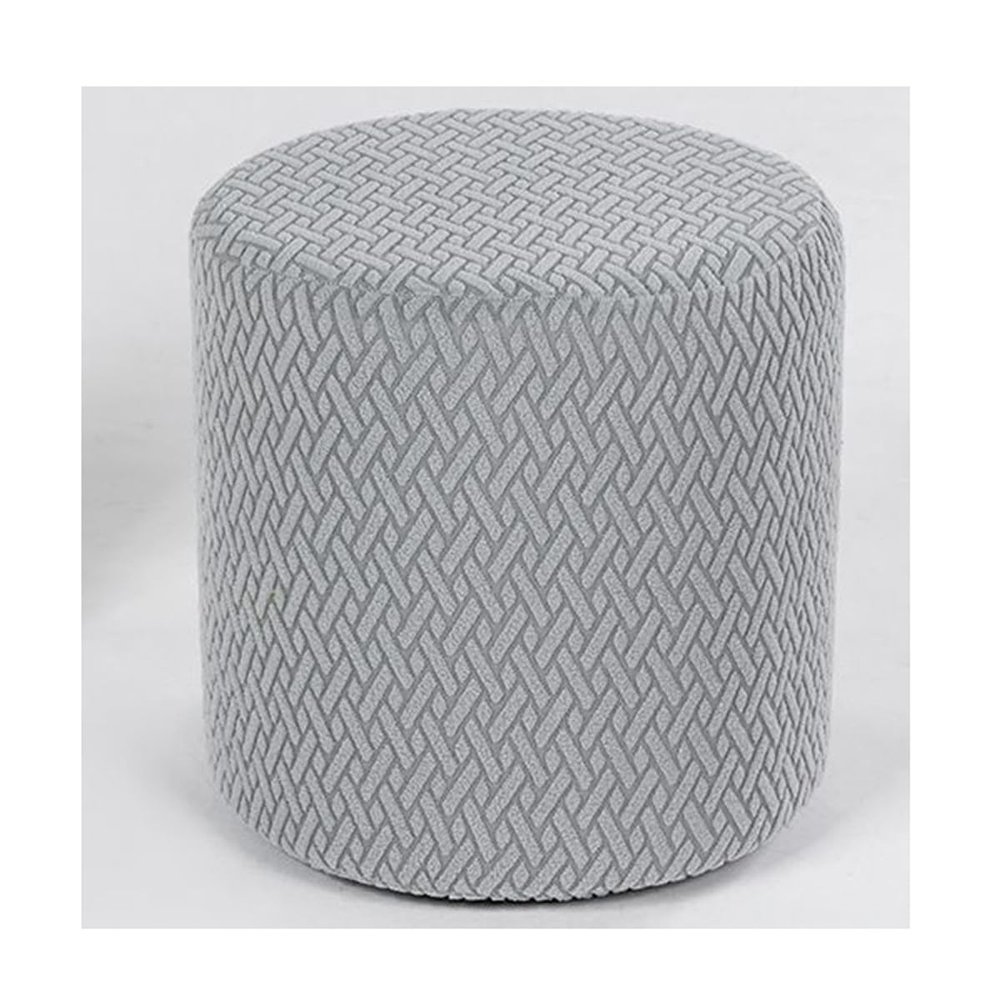 HHONGWYT Velvet Ottoman Cover, Round or Square, Multiple Sizes