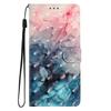 BLOTECH PU Leather Wallet Case for Xiaomi 10T, Pink and Blue Floral Flip Cover view 1
