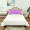 Decorative Satin Pillowcase, Solid Purple, King Size, 50.8 x 101.6 cm view 3