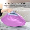 Decorative Satin Pillowcase, Solid Purple, King Size, 50.8 x 101.6 cm view 4