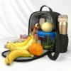 MKNAZ Shells on the Beach Printed Insulated Lunch Cooler Bag with Adjustable Shoulder Strap for Picnics, Office, and School view 3
