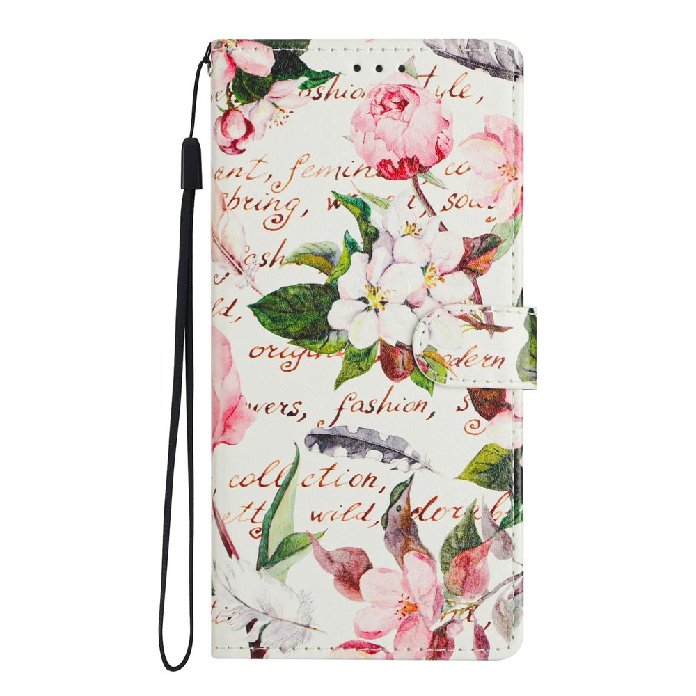 BLOTECH PU Leather Wallet Case for Redmi Note 12S, Floral Flip Cover with Stand and 3 Card Slots