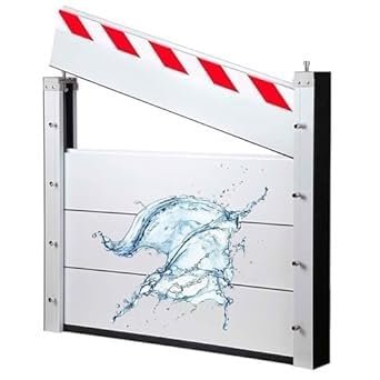 Flood Barrier, Removable Flood Protection Shield, Mobile Flood Protection, Water Barrier, Temporary Dam (Indoor, 85 x 40 cm)