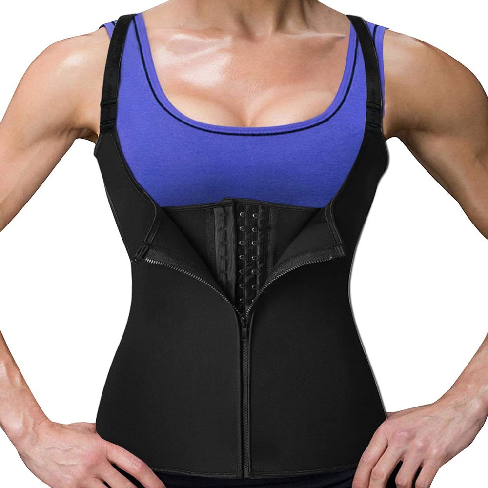DownLTL Slimming Belt for Women, Colombian Neoprene Waist Trainer, Black #1, XXL