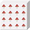 CREATCABIN 128 Mini Mushroom Stickers for Teachers, 2.5 cm Round Waterproof Self-Adhesive Stickers view 1