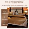Summer Bamboo Sleeping Mat, Foldable Double-Sided Cooling Mat, Non-Slip, Breathable, Color A, 180 cm view 4