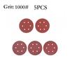 RQYWTSJBA 9-Inch 6-Hole Round Sanding Discs, 5-Piece, Grit 40-2000 (1000 Grit) view 2