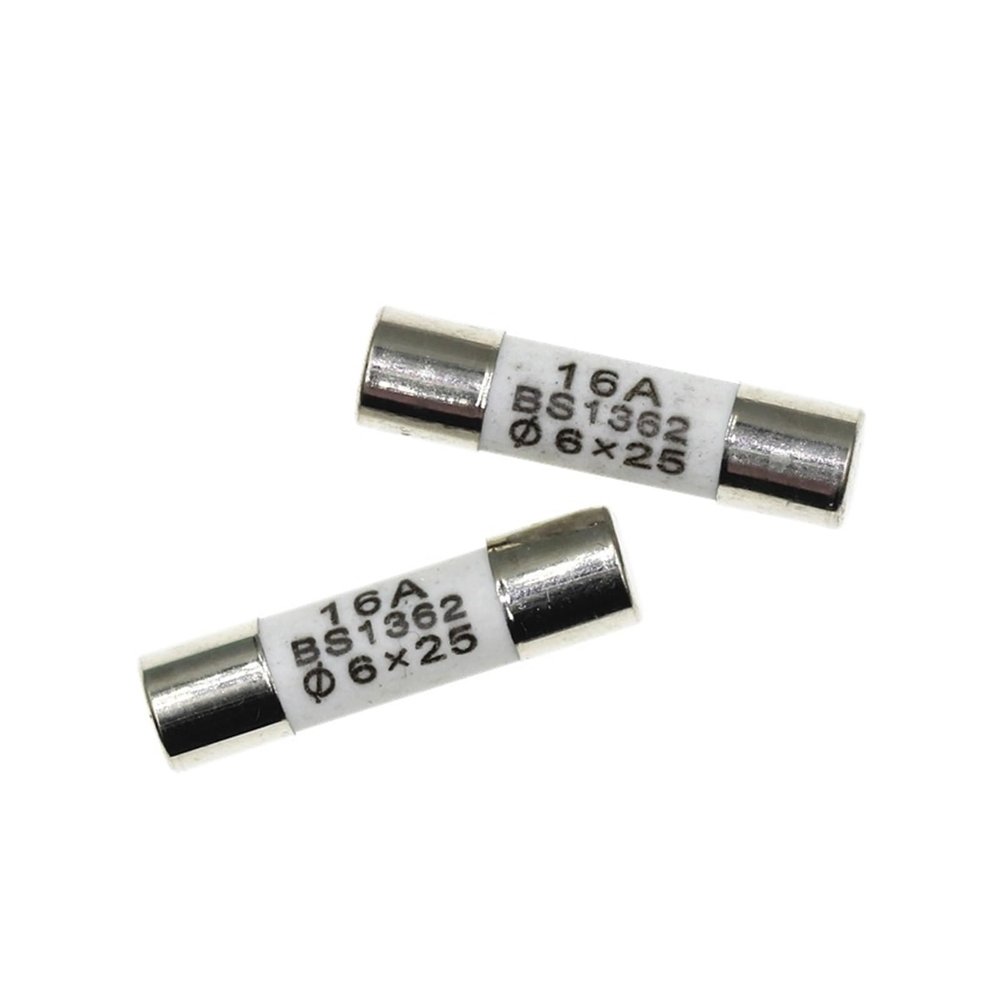 Household Electrical Ceramic Fuses, 10 pcs, 6 × 25 mm, 0.5A 1A 2A 3A 5A 6A 7A 8A 10A 15A 20A 25A 30A, 250V, RO57, BS1362 (10 pcs, 30A)