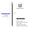 Adjustable Iron Stair Railing Post with Pivoting Mounting Bracket, Black, 210 cm view 3