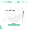 Keadic 30-Pack Clear Round Acrylic Blanks, 88 mm view 2
