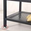 Small 2-Tier Shoe Storage Bench with Cushion view 4
