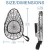 VAPOKF Table Tennis Paddle Case with Spider-Web Design, Holds 2 Paddles and 4–5 Balls view 4