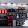 KARAT Metal Shelving Unit, 55 × 35 × 140 cm, Black Rocky, 19 mm view 3
