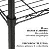 KARAT Metal Shelving Unit, 55 × 35 × 140 cm, Black Rocky, 19 mm view 4