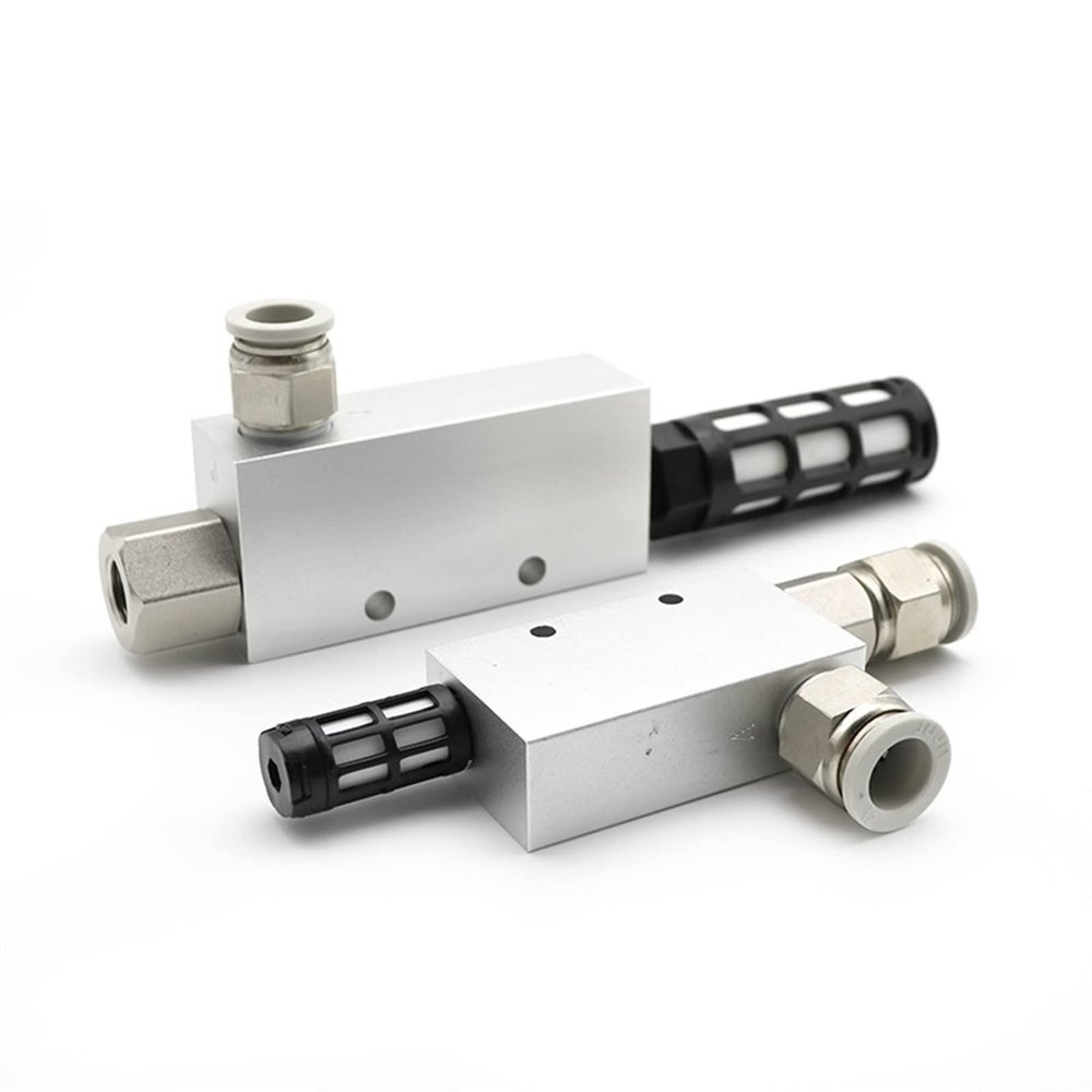 VQRINWIEL Vacuum Generator Air Exhaust Ejector Pneumatic Negative Control Valve ACV CV-10/15/20/25, 1 Piece (20 W, 10 Fitting)