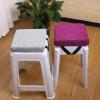 ZTGL Square Bar Stool Cushion, 28/30/35/40 cm, Non-Slip Seat Pad, Gray view 2