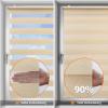Sekey Double Roller Blind, No-Drill Clamp-Fit, 75 x 130 cm, Yellow Linen view 4