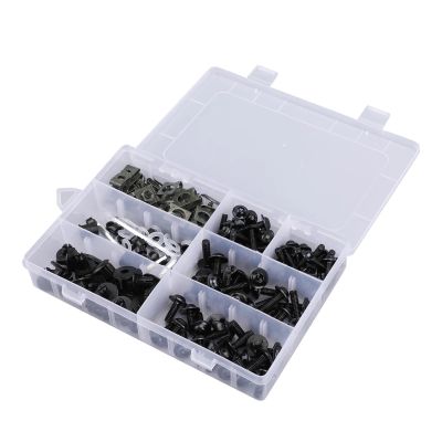 UJNHEQ Fairing Bolt and Screw Kit for YZF R6/R1, Black
