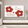 FANSU Floral TV Dust Cover, Universal Indoor Screen Protector for 47.6–85-Inch TVs view 1