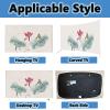 FANSU Floral TV Dust Cover, Universal Indoor Screen Protector for 47.6–85-Inch TVs view 3