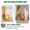 Magnetic Insect Screen Double Door, 400 x 240 cm, Black view 3