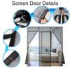 Magnetic Insect Screen Double Door, 400 x 240 cm, Black view 4