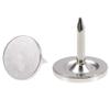 TA-VIGOR 50-Piece Heavy-Duty Flat-Head Upholstery Tacks, Decorative Push Pins for Walls, Furniture, Corkboards & Bulletin Boards, 9.5 mm x 10 mm, Silver view 1