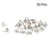 TA-VIGOR 50-Piece Heavy-Duty Flat-Head Upholstery Tacks, Decorative Push Pins for Walls, Furniture, Corkboards & Bulletin Boards, 9.5 mm x 10 mm, Silver view 3