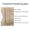 Waterproof Urinal Partition for Hotel/Public Restrooms, Tempered Glass with Stainless Steel Frame, Ideal for School and Bar Restrooms (Black, 3-Piece Set) view 2
