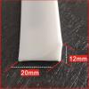 Silicone Threshold Barrier for Bathrooms, Water Dam, Shower, 60 x 400 cm, Self-Adhesive Retaining Strip for Wet/Dry Separation view 2