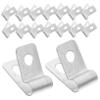100 Aluminum Wire Clips for Attaching Fences to Wood, Metal, and Vinyl view 1